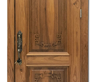 porte intagliate in legno di teak
