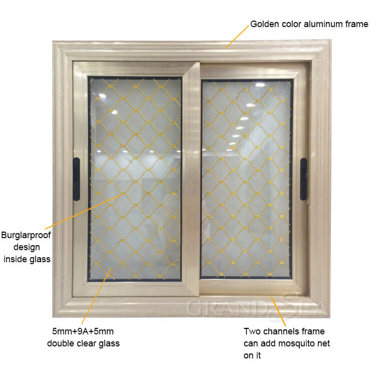finestra scorrevole in alluminio anodizzato