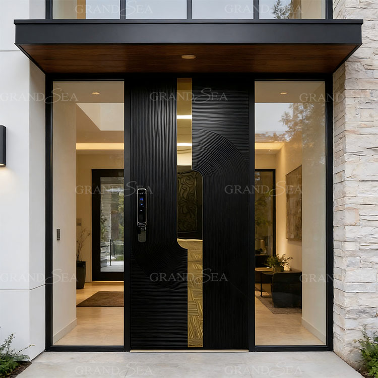 soundproof aluminum entrance door