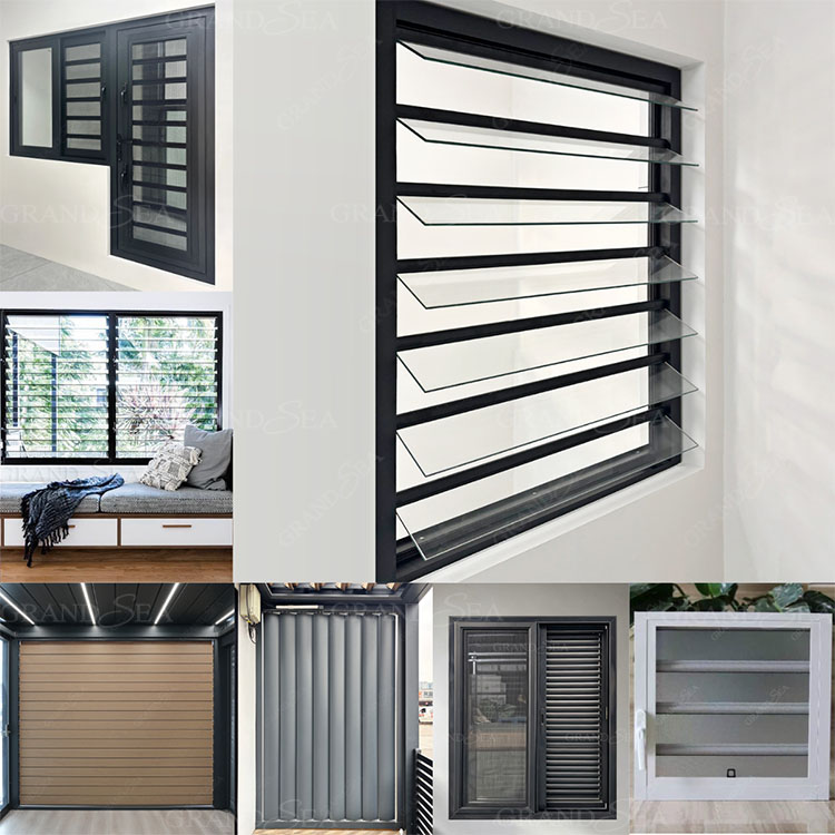 integrated louver casement window integrated louver casement window