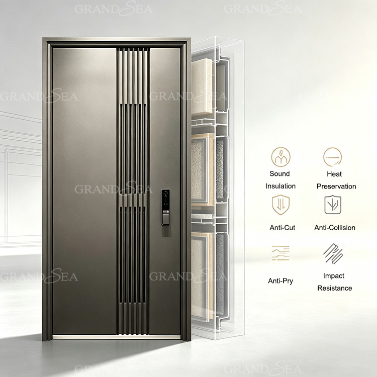 aluminum security front doors