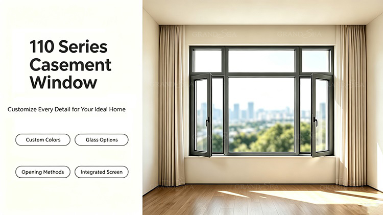 110 series inward casement window
