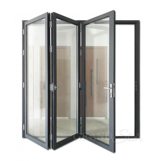 porta pieghevole in vetro alluminio
    