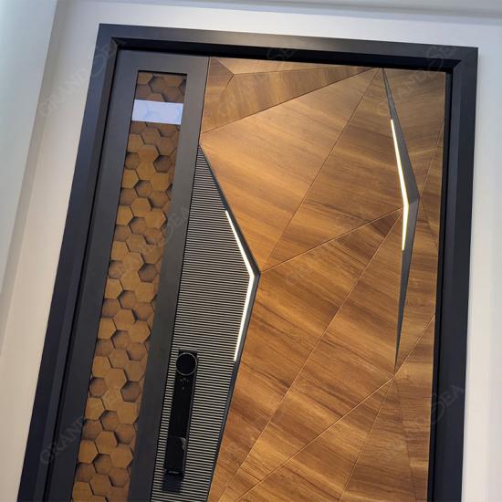 modern pivot front door