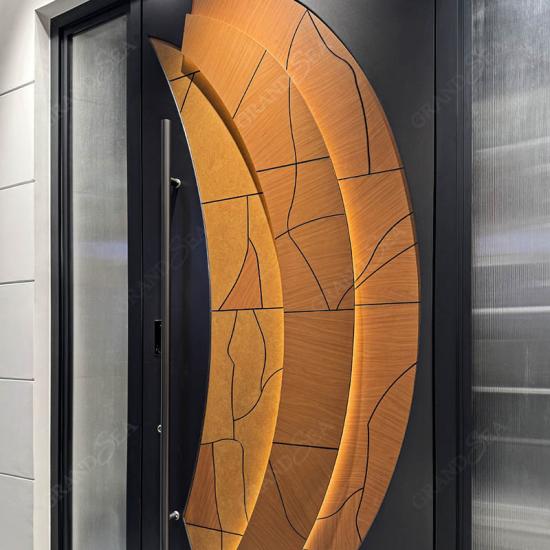 modern aluminium pivot doors