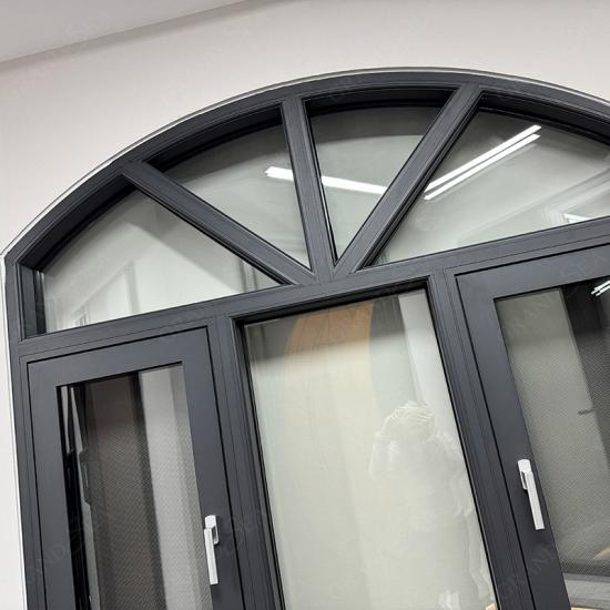 aluminum arched casement window