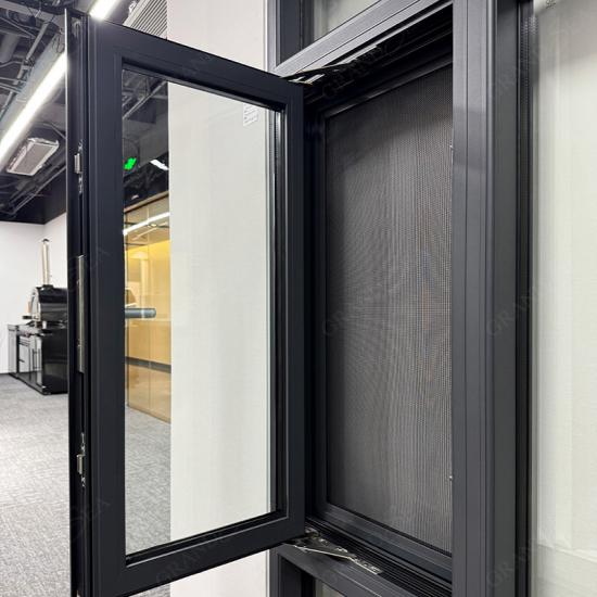 aluminum arched casement window
