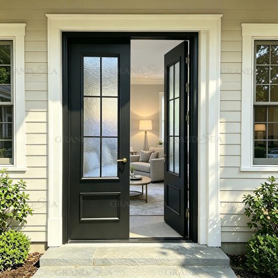 wrought iron entrance door