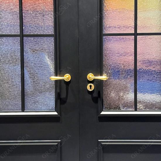 wrought iron entrance door
