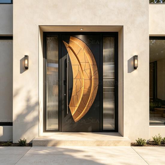 porte pivotanti moderne in alluminio