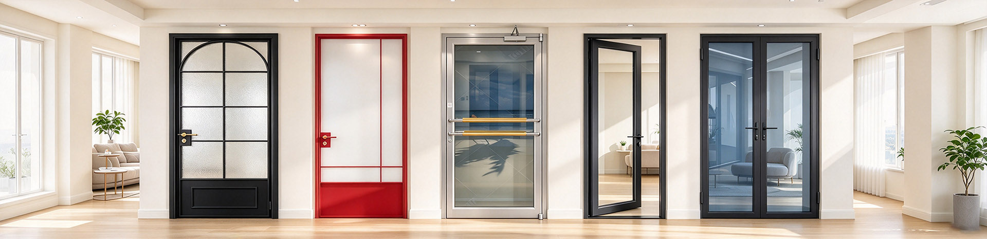 Hinged door