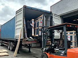 Loading 20 FT container windows and doors to Australia